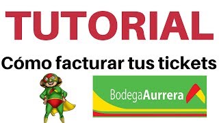 Como facturar tickets de Bodega Aurrera  facturación en linea [upl. by Kara-Lynn]