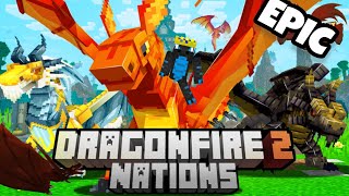 DRAGON FIRE MINECRAFT ADDON REVIEW [upl. by Amek]