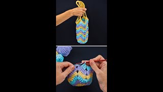 Easy crochet bottle bag Step by step tutorial Miarti🧶 [upl. by Letsyrc]