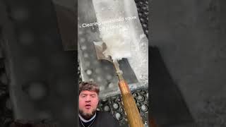 ASMR CHISELING ICE IS CRAZY shorts [upl. by Anahahs]