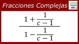 FRACCIONES COMPLEJAS  Ejercicio 1 [upl. by Allx]