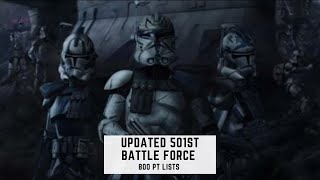 Star Wars Legion Updated 501st Battle Force Lists [upl. by Ffilc]