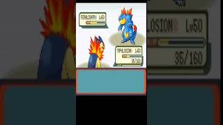 TYPHLOSION VS FERALIGATR POKEMON EMERALD COMPETITIVE BATTLE FRONTIER [upl. by Anelra730]