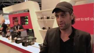 IBC 2012  Sebastien Devauds Canon C100 film amp interview [upl. by Ahsrop]