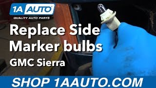 How to Replace Side Marker Bulbs 8898 GMC Sierra [upl. by Deste]