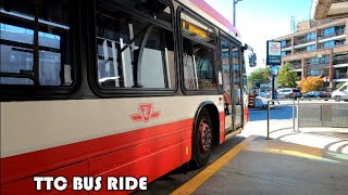 4k TTC Route 8 Bus From Broadview Station To Plains Rd amp Coxwell Ave [upl. by Ramyar]