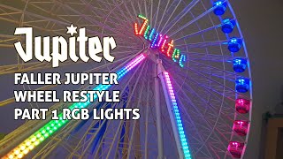 Faller Jupiter Wheel Restyle H0 187 Kirmes Pixel LED  4K [upl. by Kennith890]