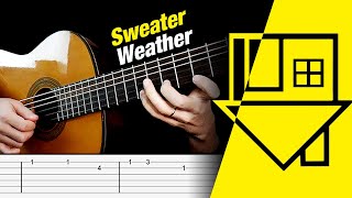 SWEATER WEATHER Guitar Tabs  Tutorial  Cover The Neighbourhood [upl. by Martsen]