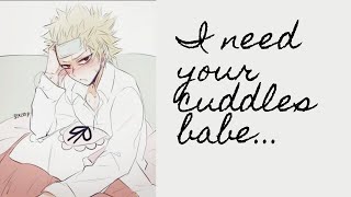 Sick Katsuki Bakugo X Listener  He Needs Your Cuddles Comfort Needy My Hero Academia ASMR [upl. by Michel]