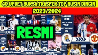 UPDET BURSA TRANSFER TOP MUSIM DINGIN 20232024 MACHESTER UNITED  LIVERPOOL  REAL MADRID [upl. by Nashom372]