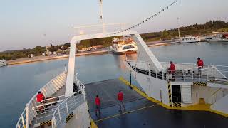 Corfu  Igoumenitsa amp Lefkimmi Port Lefkimmi Lines Ferry Island Greece [upl. by Rehportsirhc]