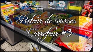 Haul courses Carrefour  Retour de Courses Carrefour 3  Promotions  Big Haul  Vlog Carolinas [upl. by Akeemahs]