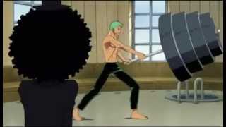 Funny One Piece  Brook and Zoro Engsub [upl. by Kcirdahs]