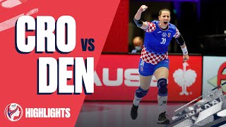 Highlights  Croatia vs Denmark  Final Weekend  Womens EHF EURO 2020 [upl. by Luaped]