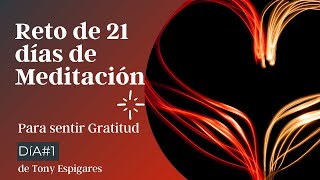 DÍA 1 RETO de 21 días de MEDITACIÓN para SENTIR GRATITUD de las enseñanzas del DR JOE DISPENZA [upl. by Suqram282]