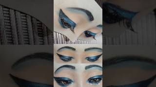 Blue eye makeup look🩵viralshots bridalmakeup [upl. by Ahseinaj]