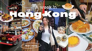 HONG KONG VLOG ✨ pt 1 MUST VISIT Cha Chaan Teng local restaurants amp picturesque spots 💖 engindo [upl. by Jennine]