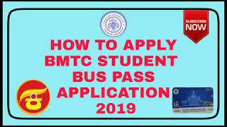 HOW TO APPLY BMTC ONLINE STUDENT BUS PASS APPLICATION 2019 PUCDEGREE SSLC [upl. by Johnette]