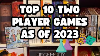 Top 10 Two Player Board Games as of 2023 [upl. by Groh968]