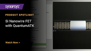 Silicon nanowire fieldeffect transistor with QuantumATK NanoLab [upl. by Mika]