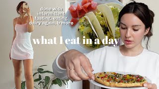 what i eat in a day  no longer intermittent fasting changing my meals timing and more [upl. by Buddie]