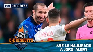 El juego psicológico de Chiellini con Jordi Alba El Chiringuito [upl. by Bertrand]