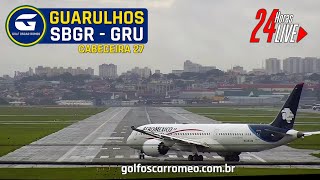 🔴 SBGR LIVE 27  GRU AIRPORT  AEROPORTO INTERNACIONAL DE SÃO PAULOGUARULHOS  FULL ATC [upl. by Meggs386]