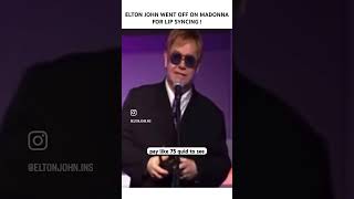 Elton John held no punches about Madonna [upl. by Nnanerak]