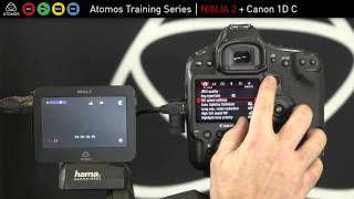 Atomos Ninja 2  Canon EOS1D C Setup Guide [upl. by Lauder]