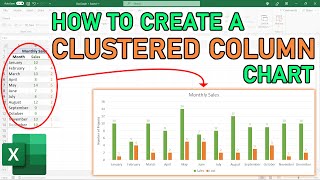 How To Create a CLUSTERED COLUMN Chart in EXCEL  Step By Step [upl. by Waylin]