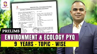 Environment amp Ecology  9 Years Topic Wise Prelims PYQs Discussion  UPSC CSE  SunyaIAS [upl. by Nosahc636]