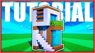 CÓMO HACER UNA MINI CASA MODERNA 5x5 FÁCIL EN MINECRAFT  TUTORIAL ESPAÑOL [upl. by Walker797]