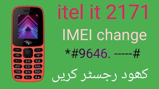 itel it2171 imei change code 💯💯 working itel it2171 invalid sim [upl. by Jedthus]