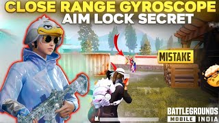 MASTER CLOSE RANGE GYROSCOPE ⁉️  TRICK TO AIM LOCK WITH GYROSCOPE  HOW TO IMPROVE AIM IN BGMI [upl. by Miehar]