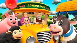 Wheels On The Bus Song  Farm Version  Almama Kids Songs amp Nursery Rhymes [upl. by Amelie]