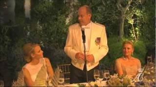 Discours de SAS Le Prince Albert II au Dîner du Mariage [upl. by Odette]