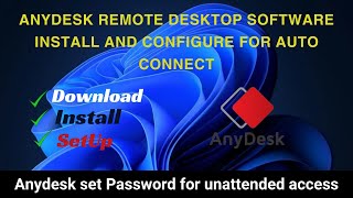 Securing Unattended Access Setting Up Password Protection in AnyDesk [upl. by Jedlicka]