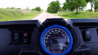 Rzr 1000 top speed run [upl. by Ahsitruc]