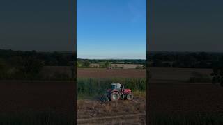 Just two Masseys in a field🔴🎥 farming masseyferguson farmlife satisfying ploughing farmer [upl. by Luap]