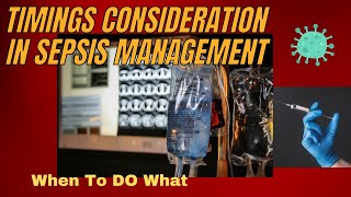 When to do What in Sepsis Temporal profile during initial management [upl. by Ebanreb]