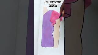 new flutter sleeve designyoutubeshortsshortssleeves designersleeveshighlightsytviral [upl. by Ahsrats]