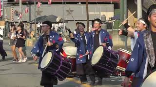 Taiko Drums  月華’Twilight Annaka Sogo HS in Local Summer Festival [upl. by Brade]