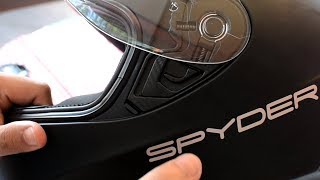 How to remove the visor and inner liner padding of Spyder Phoenix 20 [upl. by Aisila]