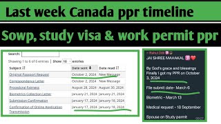 Last week important ppr timeline Todays ppr request timeline canada  Latest Canada PPR [upl. by Adnarym]