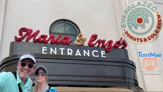 Ultimate Disney Springs Food Review Maria amp Enzos amp Everglazed Doughnuts [upl. by Yve]