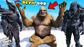 Franklin Lost DEVIL GOD And Found Huge HELL MONSTER In GTA 5 [upl. by Balcke]