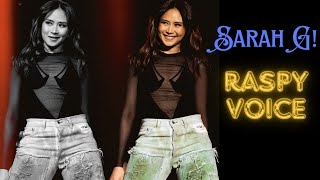 Sarah Geronimo’s RASPY HUSKY amp GRITTY Vocals Compilation  Extremely Versatile [upl. by Aimehs]