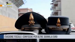 Caltanissetta Evasione fiscale confische per oltre 300mila euro [upl. by Clerk]