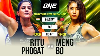 Ritu Phogat vs Meng Bo  Full Fight Replay [upl. by Alliehs485]