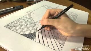 Zentangle Doodle For Beginners [upl. by Ellata676]